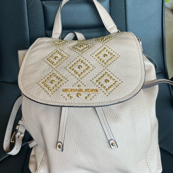 Michael Kors Backpack with Gold Bead Detail and matching wallet - Picture 15 of 16